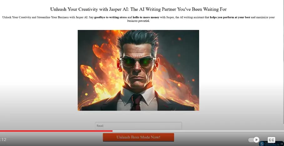 Super simple landing page that is made of steel and makes you sign up