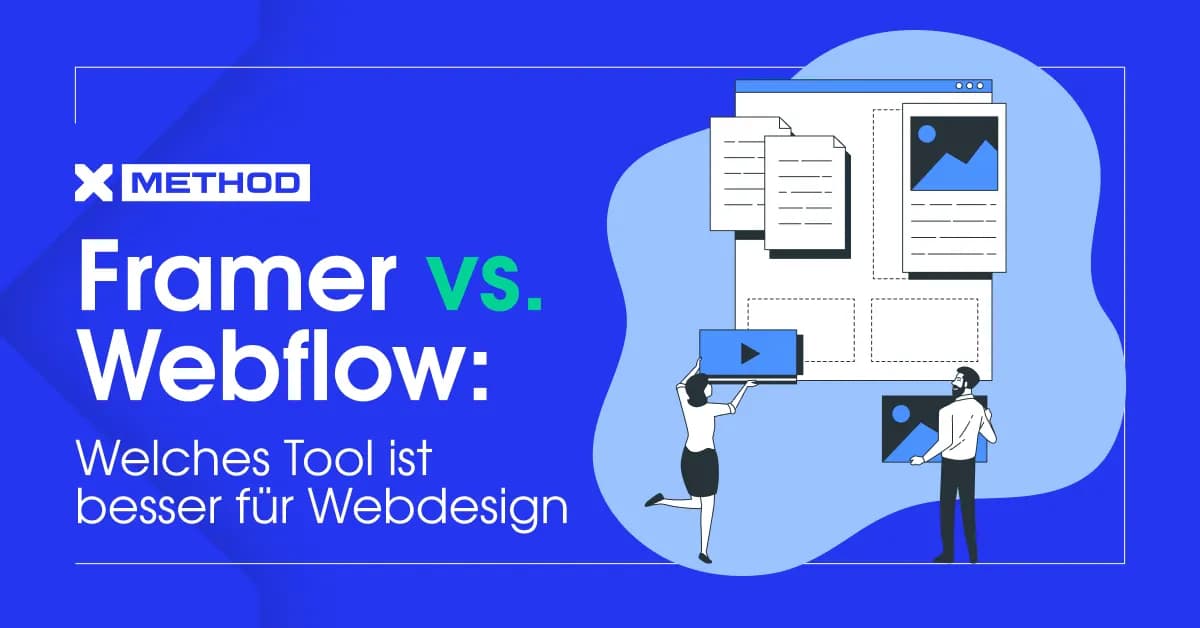 Framer vs Webflow: Welches Tool ist besser für Webdesign