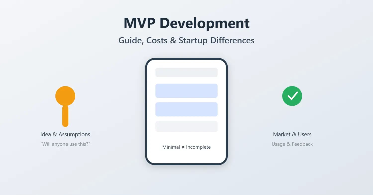 MVP Development: Guide, Costs & Startup Differences