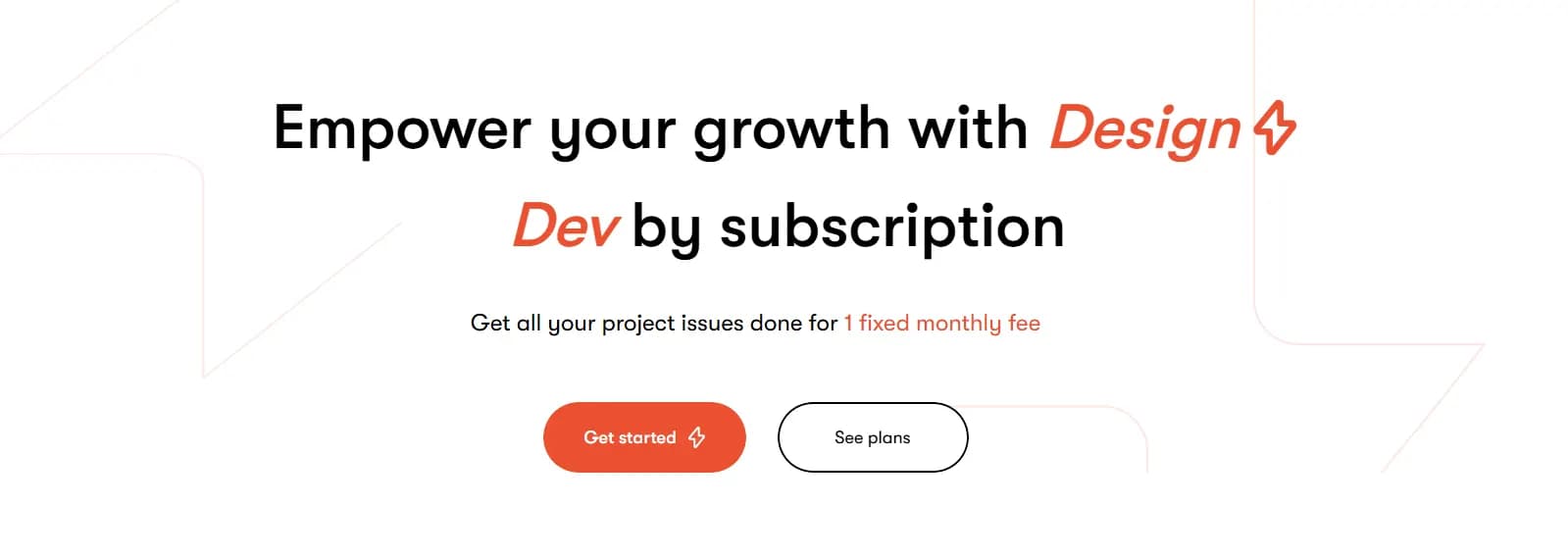 Banner of the agency Hallwil, advertising its “Design + Dev by subscription” model with a fixed monthly fee. This visualizes the approach, described in the article, for cost-efficient and transparent web solutions for startups.