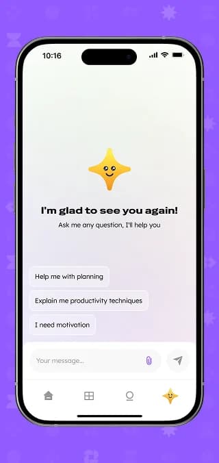 KI-Assistent mit Vorschlägen für Planung und Motivation